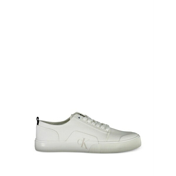 カルバンクライン メンズ スニーカー シューズ Logo-print sneakers White