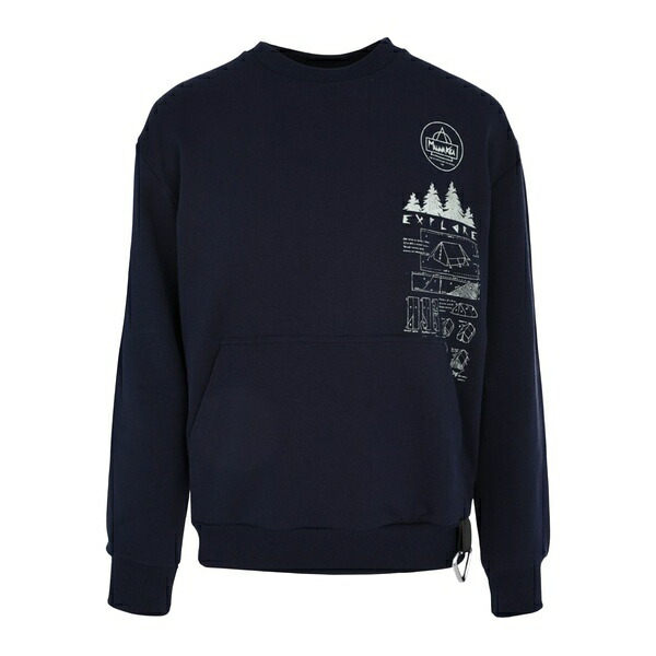マウナ 世話をする メンズ パーカー・スウェットシャツ アウター Explorer graphic sweatshirt Blue