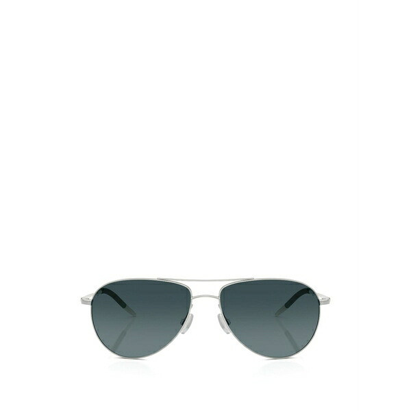 オリバーピープルズ メンズ サングラス・アイウェア アクセサリー Pilot-frame sunglasses Silver|asty
