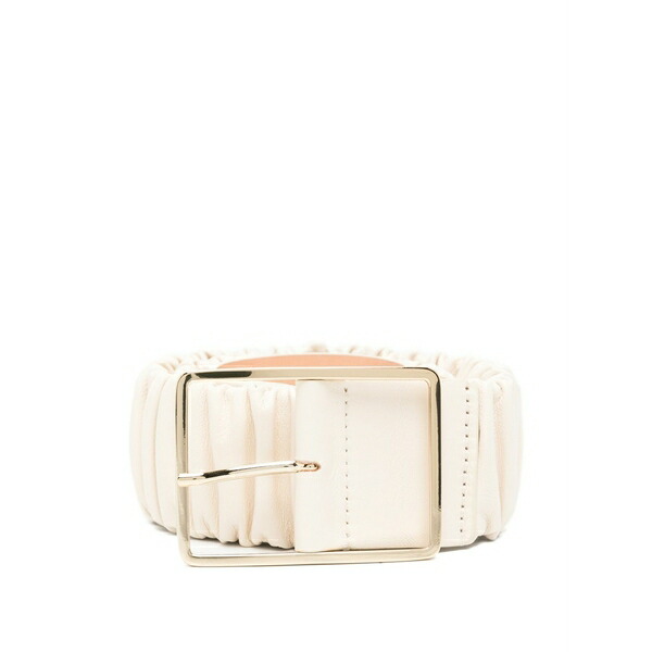 エージーエル レディース 三尺帯 付属物 Mabel ruched leather belt Neutrals