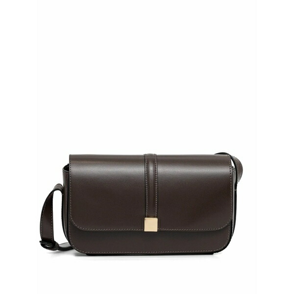 マルコポーロ レディース ハンドバック 御徒面子 Square-hardware crossbody bag Brown