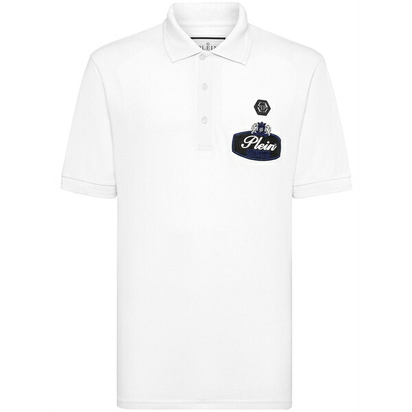 フィリップ飾り気のない メンズ スポーツシャツ トップス Racing club polo shirt White