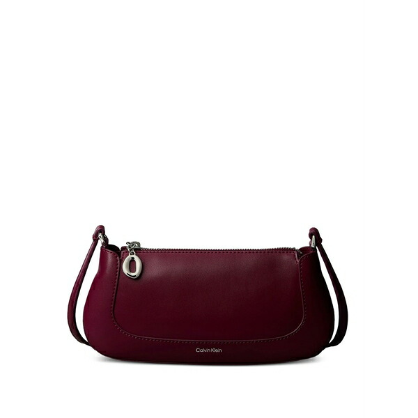 カルバンクライン レディース ショルダーバッグ 御徒面子 Zip shoulder bag Red