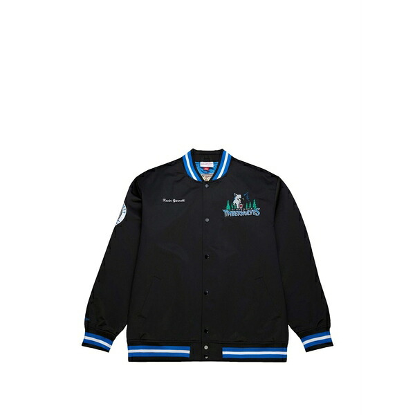 ミッチェル\u0026ネス メンズ 上衣＆上衣 アウター X nba minnesota timberwolves kevin garnett bomber jacket Black