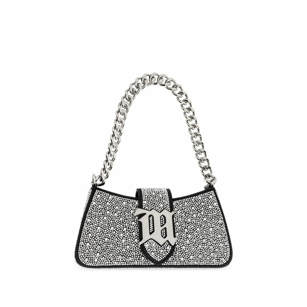 ミスビヘイブ レディース ショルダーバッグ 御徒面子 Mini crystal shoulder bag Black