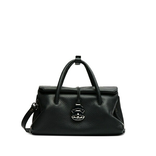 ザネラート レディース トートバッグ 御徒面子 Leather tote bag Black