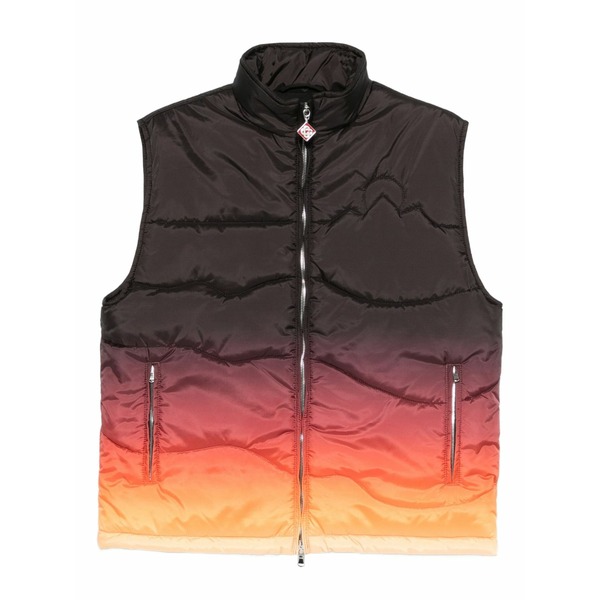 カサブランカ レディース 厚地の外套 アウター Zip-up ski gilet Black
