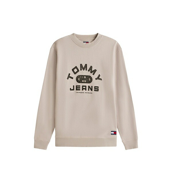 トミー ヒルフィガー メンズ パーカー・スウェットシャツ アウター Logo-print sweatshirt Neutrals