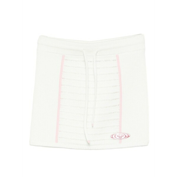 カサブランカ レディース スコート ボトムス Drawstring trim skirt White