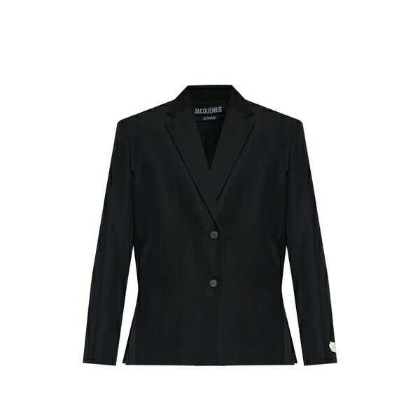 ジャクエムス レディース 上衣＆上衣 アウター Single-breasted wool blazer Black