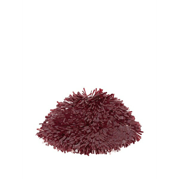 アラヌイ レディース 鳥打ち帽 付属物 Fringed sequined hat Red