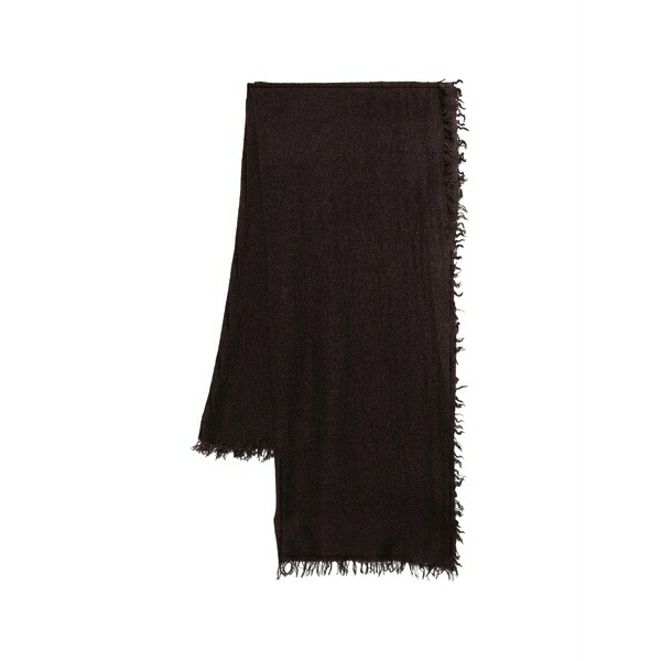 ファリエロ サルティ メンズ マフラー・ストール・スカーフ アクセサリー New chris fringed scarf Brown|asty