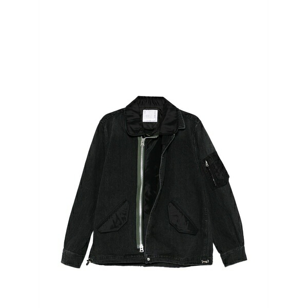 サカイ メンズ 上衣＆上衣 アウター Zip-up jacket Black