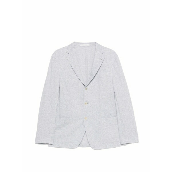イレブンティ メンズ 上衣＆上衣 アウター Buttoned pinstripe blazer Grey