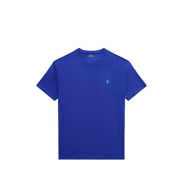 ラルフローレン メンズ Tシャツ トップス Logo-embroidered t-shirt Blue｜asty