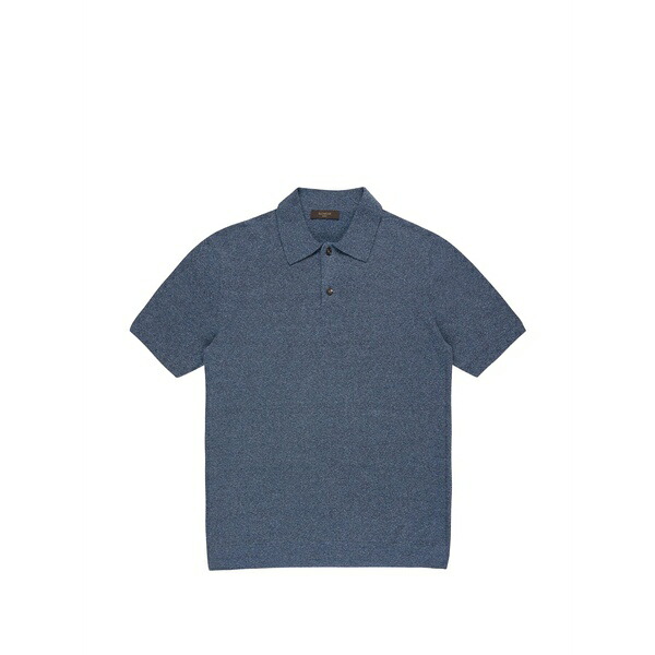 ザノーネ メンズ スポーツシャツ トップス Boucl￡ polo shirt Blue