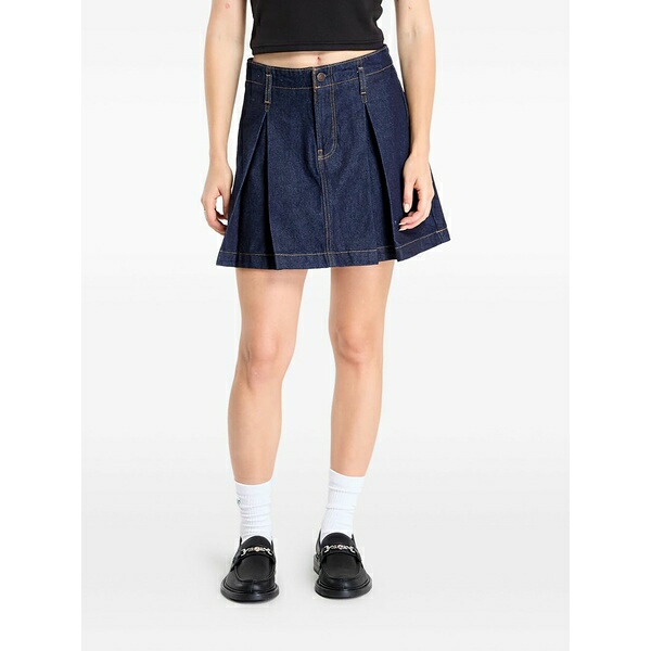 カルバンクライン レディース スコート ボトムス A-line denim mini skirt Blue