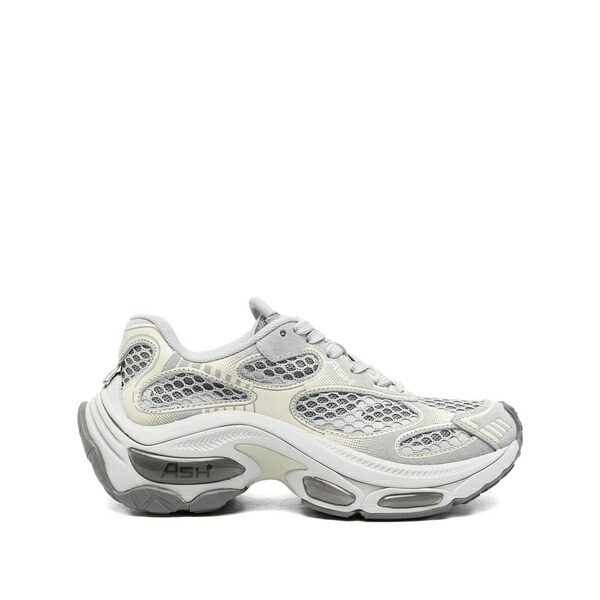 木灰 レディース スニーカー シューズ Mesh-panels low-top sneakers Grey