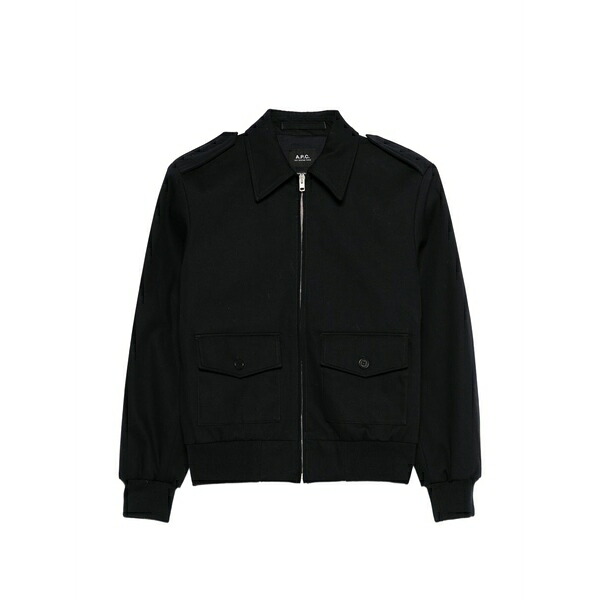 アーペーセー レディース 上衣＆上衣 アウター Police flap-pocket jacket Blue