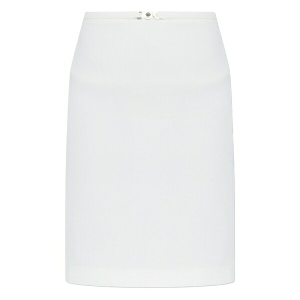 ヴェルサーチ レディース スコート ボトムス Medusa-buckle mini skirt White