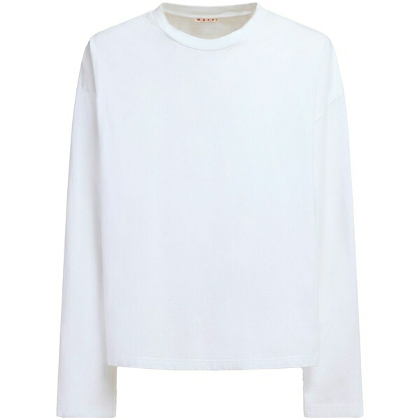 マルニ メンズ ティーシャツ トップス Long-sleeve t-shirt White