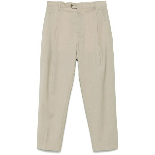 ブリ後押し 1949 メンズ 心地好いズボン下 ボトムス Pleated trousers Neutrals