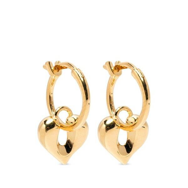 ミッソマ メンズ ピアス・イヤリング 付属物 Molten heart-charm earrings Gold