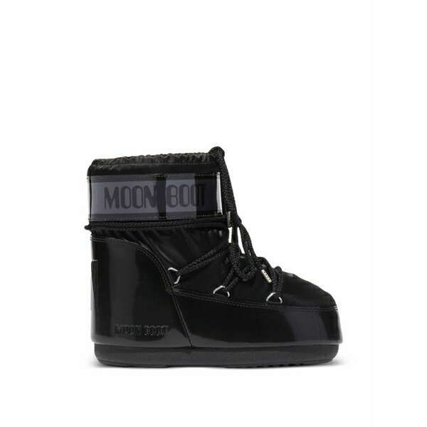 お月さまブーツ メンズ ブーツ シューズ Icon low glance logo boots Black