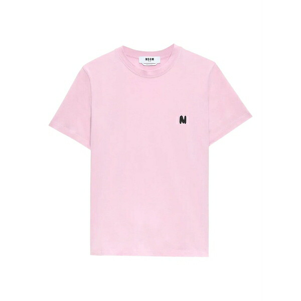 エムエスジイエム レディース プルオーバー トップス Cotton t-shirt Pink