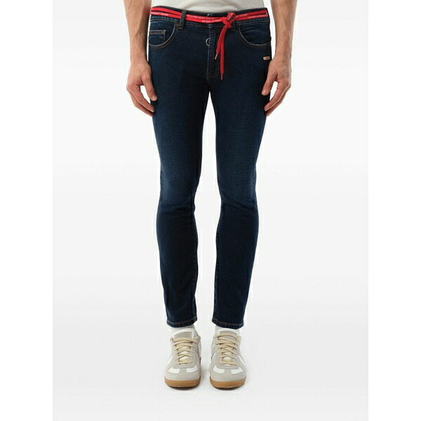 オフホワイト メンズ デニムパンツ ボトムス Skinny jeans Blue|asty