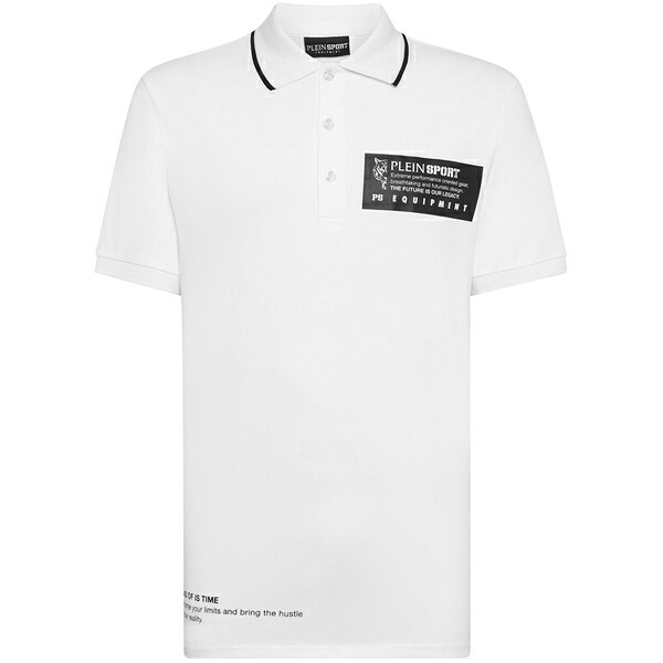 飾り気の無い運動競技 メンズ スポーツシャツ トップス Logo-print piqu￡ polo shirt White