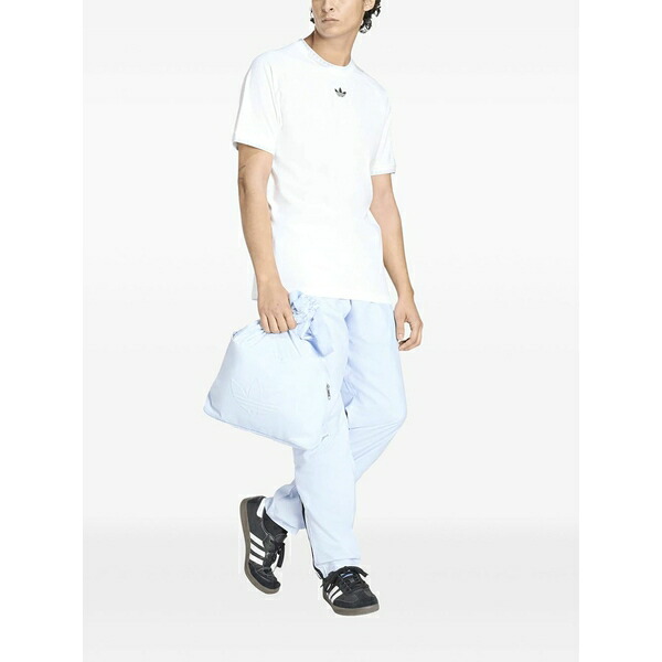 アディダス メンズ プルオーバー トップス Logo-print cotton t-shirt White