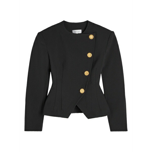 ロニーコボ レディース 上衣＆上衣 アウター Gold-tone button jacket Black