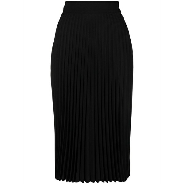 象牙色 レディース スコート ボトムス High-waisted pleated skirt Black
