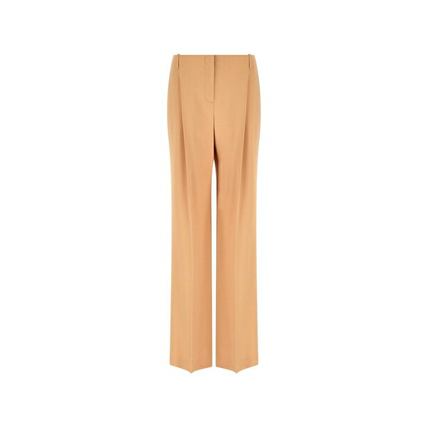 エルマンノ シェルヴィーノ レディース カジュアルパンツ ボトムス Pressed-crease palazzo pants Neutrals｜asty