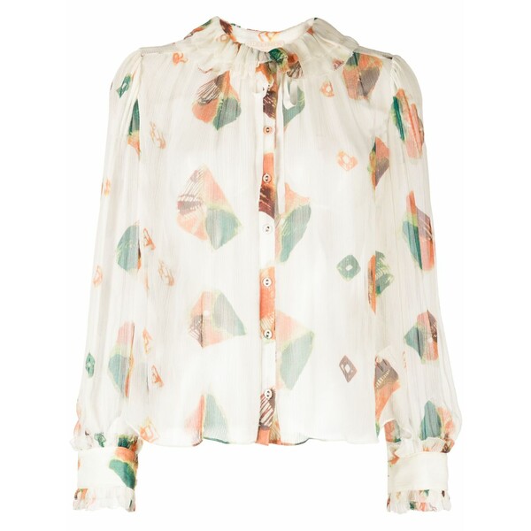 ウラ・ジョンソン レディース プルオーバー トップス Pippa silk blouse White