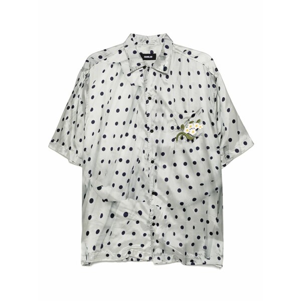 エゴンラボ メンズ ティーシャツ トップス Polka-dot shirt Green
