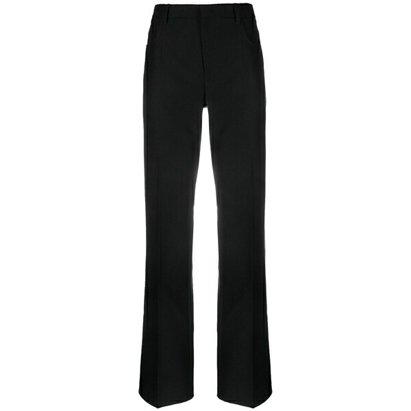 フィロソフィーデロレンゾセラフィーニ レディース 心地好いズボン下 ボトムス Pressed-crease straight-leg trousers Black