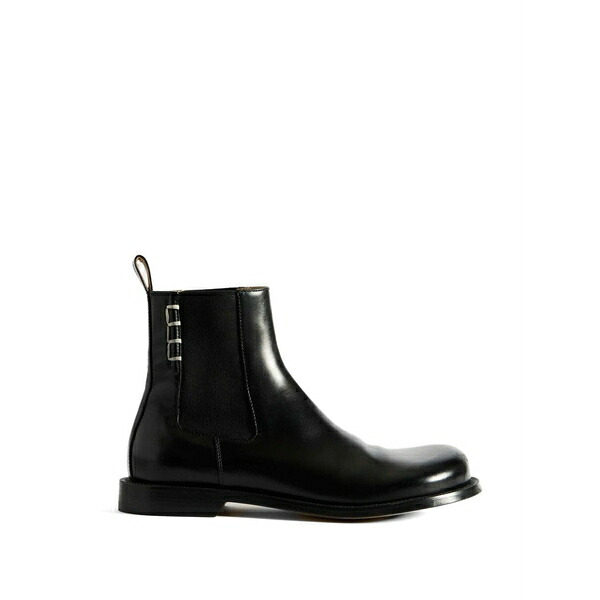 J.W.アンダーソン メンズ ブーツ シューズ Leather chelsea boots Black