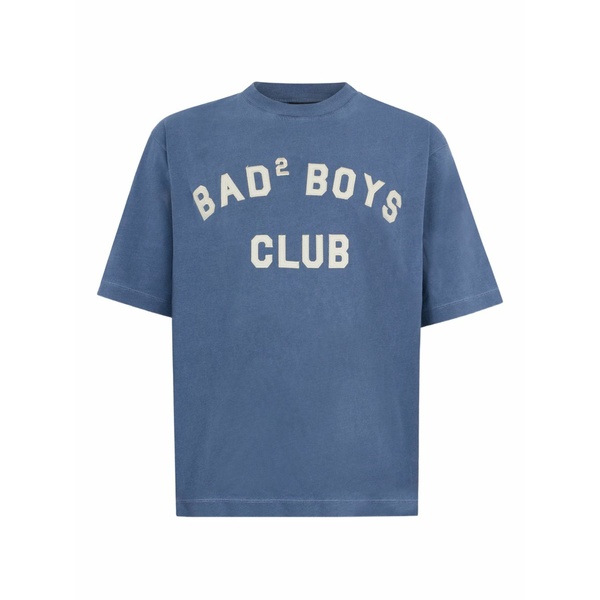 ディースクエアード メンズ プルオーバー トップス Graphic cotton t-shirt Blue