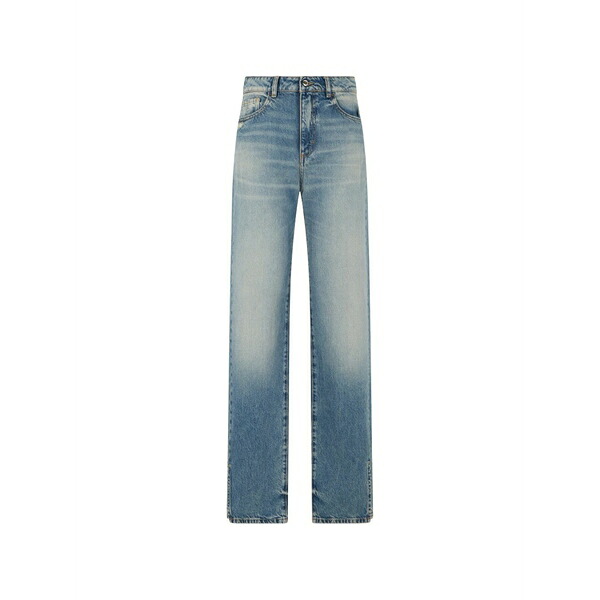 アイコン ジーンズ レディース ジーンズズボン下 ボトムス Split-hem jeans Blue