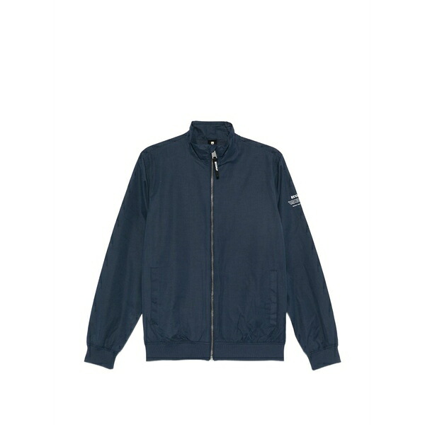 エコアルフ メンズ 上衣＆上衣 アウター Logo-print zip-up jacket Blue