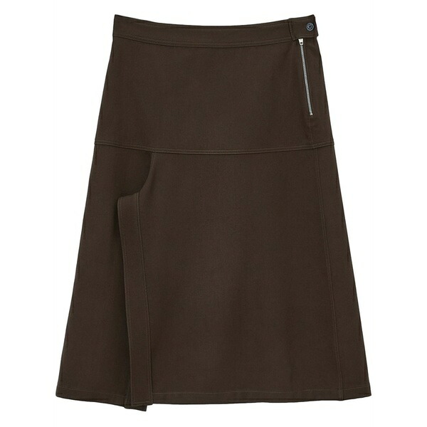 ルメール レディース スコート ボトムス Asymmetrical wrapover skirt Brown