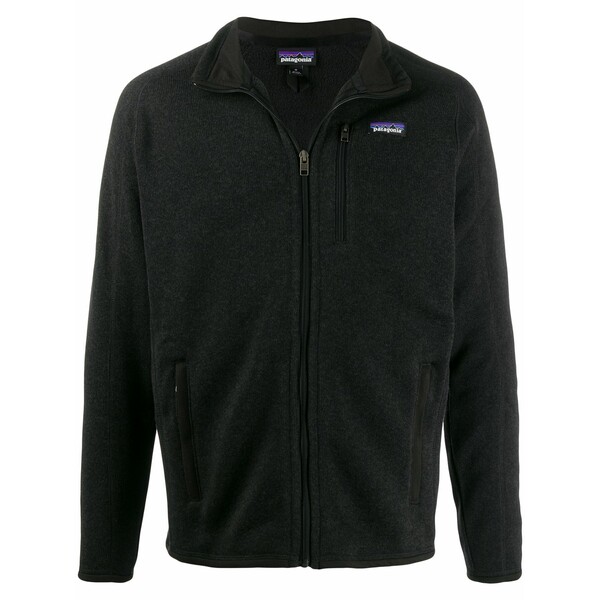 パタゴニア メンズ 上衣＆上衣 アウター Contrast logo bomber jacket Black