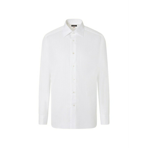 ゼニア メンズ プルオーバー トップス Centoventimila cotton shirt White