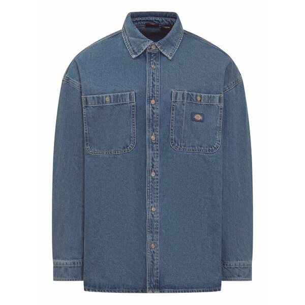 ディッキーズ メンズ プルオーバー トップス Denim shirt jacket Blue