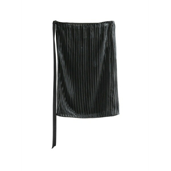 アン ドゥムルメステール メンズ 心地よいズボン下 ボトムス Pleated wrap-style shorts Black