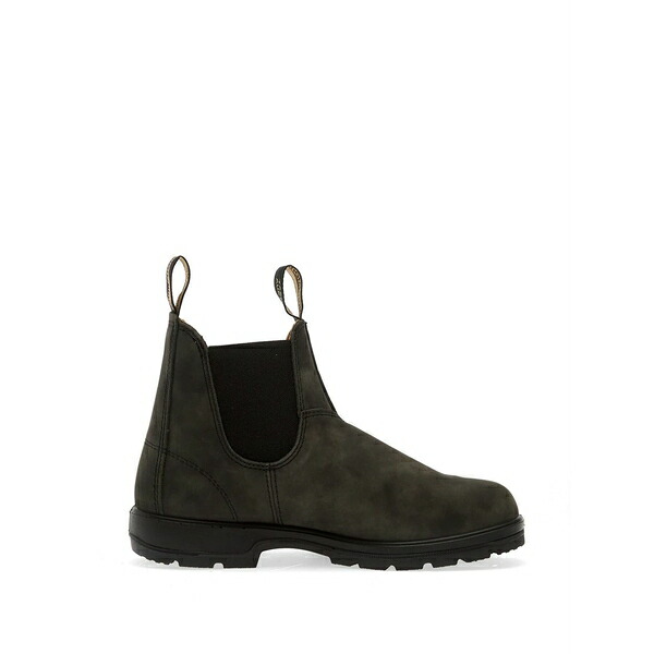 ブランド名石ころ メンズ ブーツ シューズ 587 leather chelsea boots Black