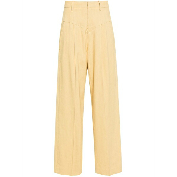 イザベル マラン レディース カジュアルパンツ ボトムス Staya straight-leg trousers Brown|asty