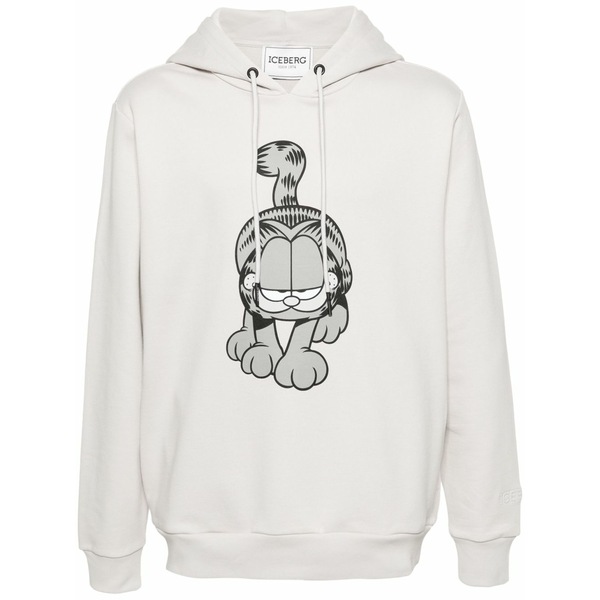 アイスバーグレタス メンズ パーカー・スウェットシャツ アウター Garfield-print hoodie Grey